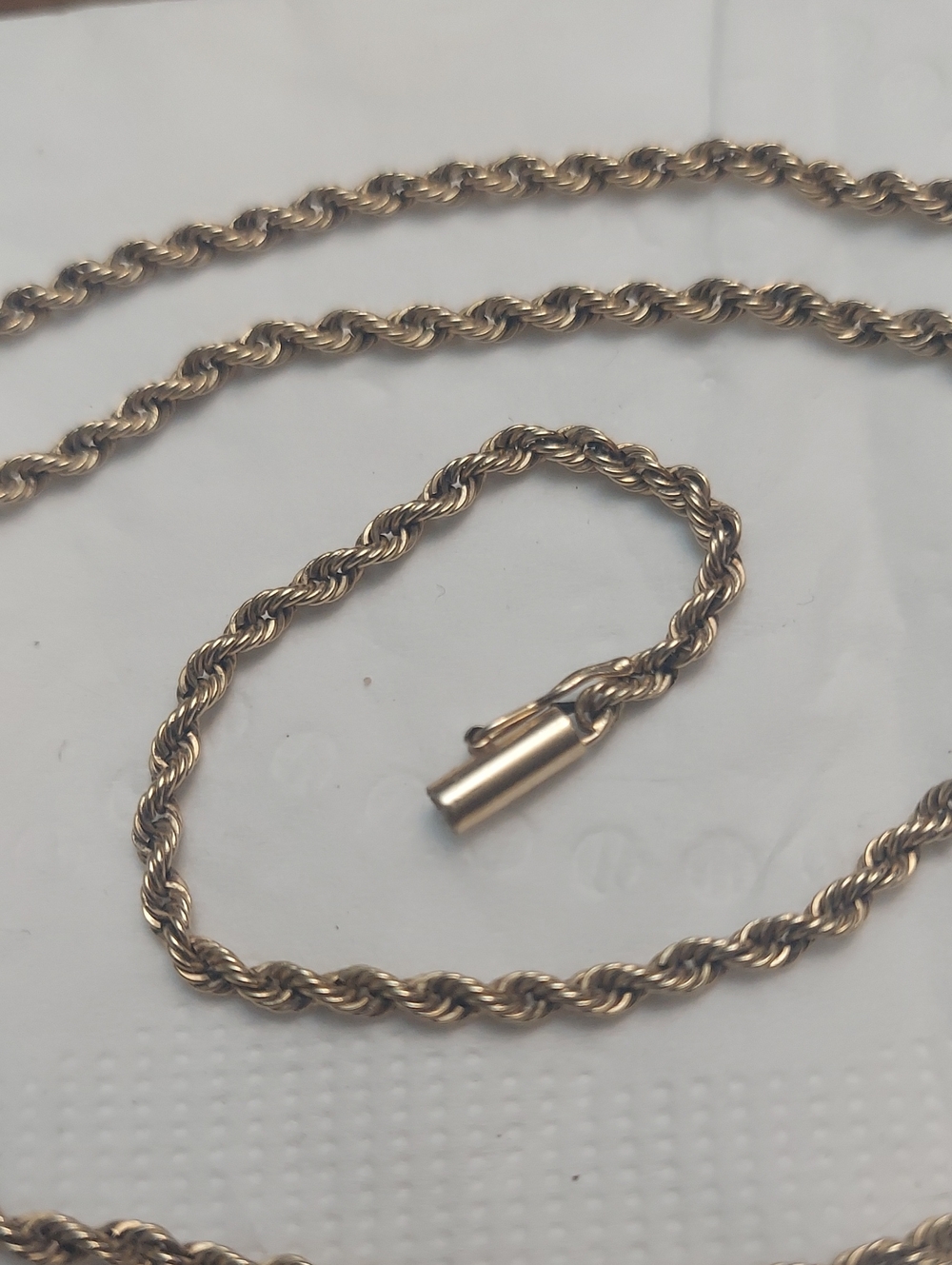 14k Solid 22" Rope Chain - Picture 4 of 4